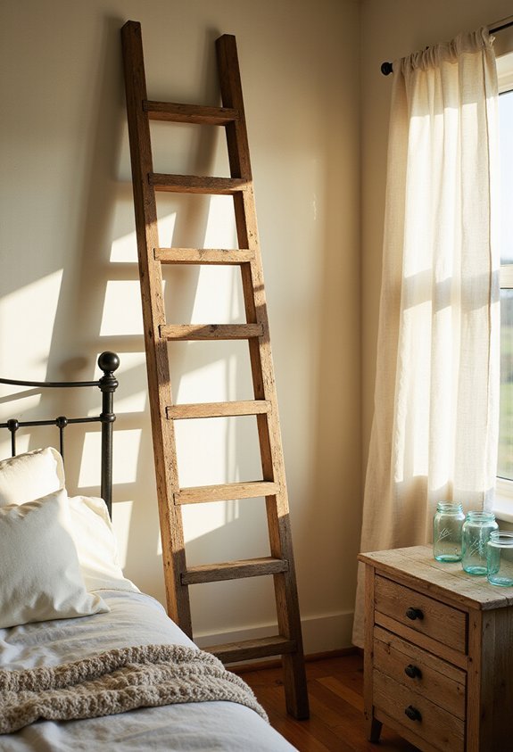 rustic functional vintage ladder charm