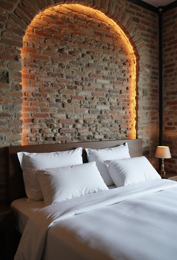 rustic sturdy stylish bedroom textures