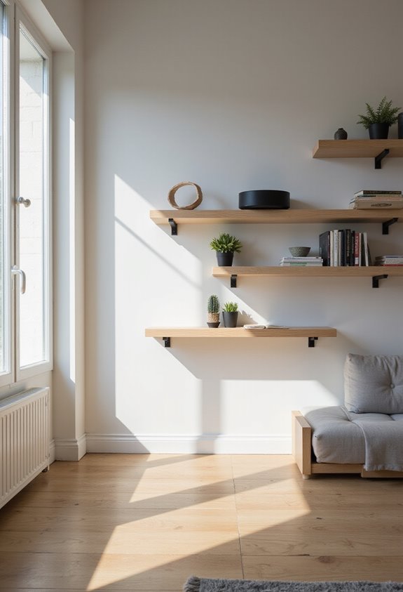 ruthlessly declutter to minimize clutter