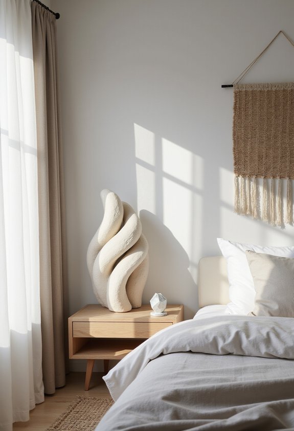 sculptural decor elevates visual sophistication