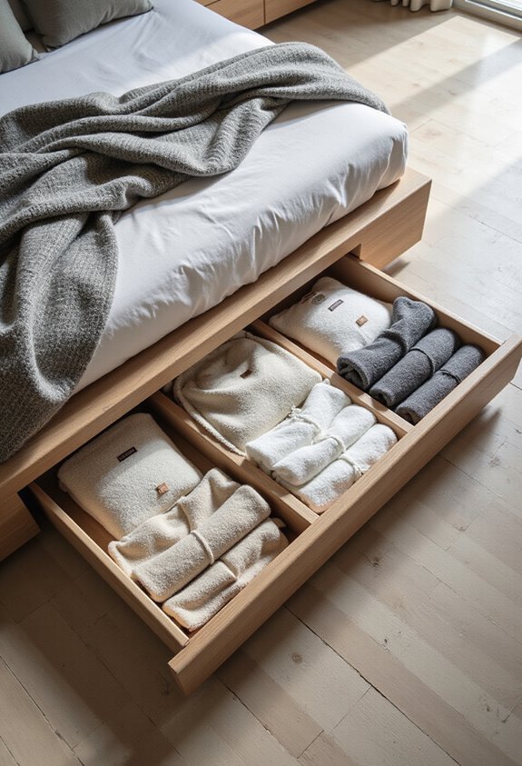 seasonal storage organized dust protected easily accessible