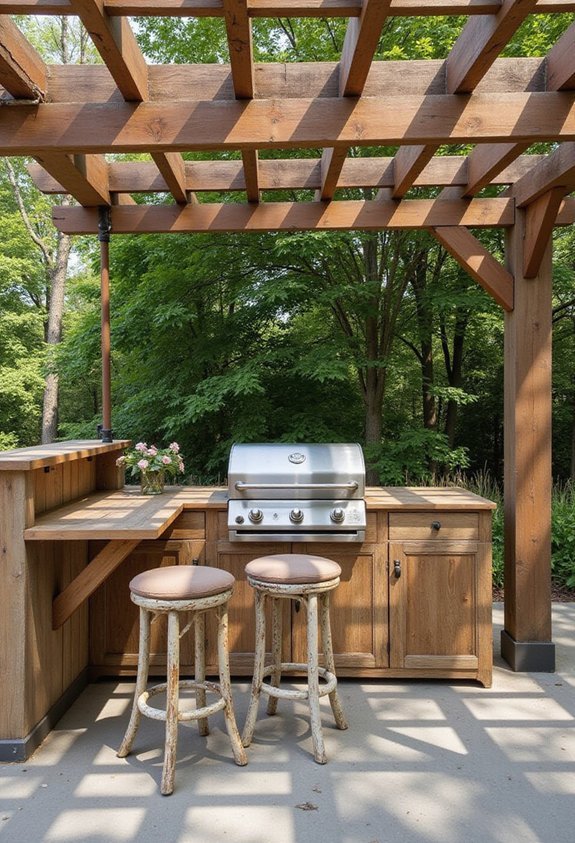 seating within cooking zone