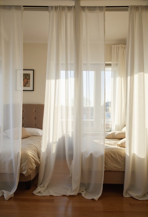 separate curtain divider sanctuary