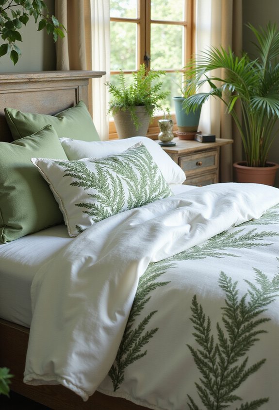 serene nature inspired bedding oasis
