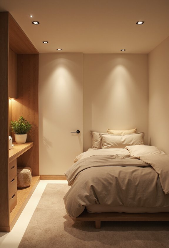 sleek minimalist energy efficient space enhancing recessed lighting