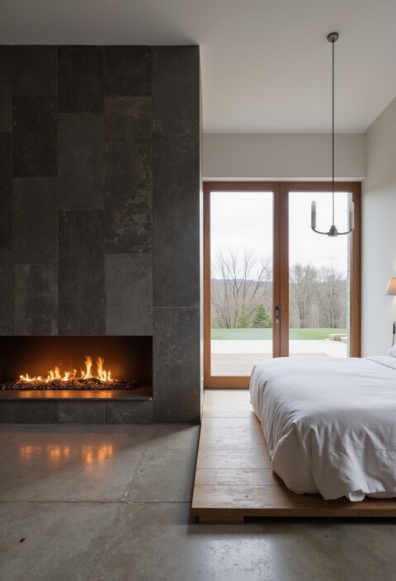 sleek modern cozy mesmerizing