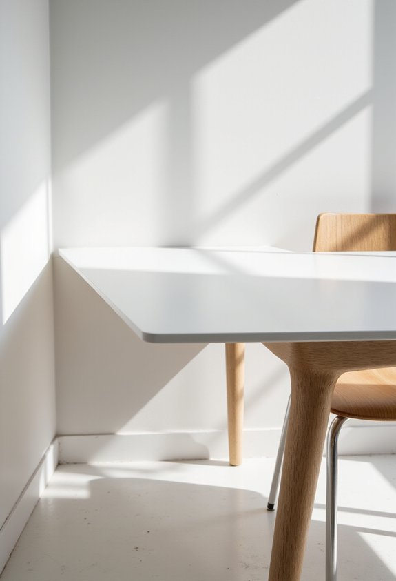 sleek streamlined minimalist kitchen tables