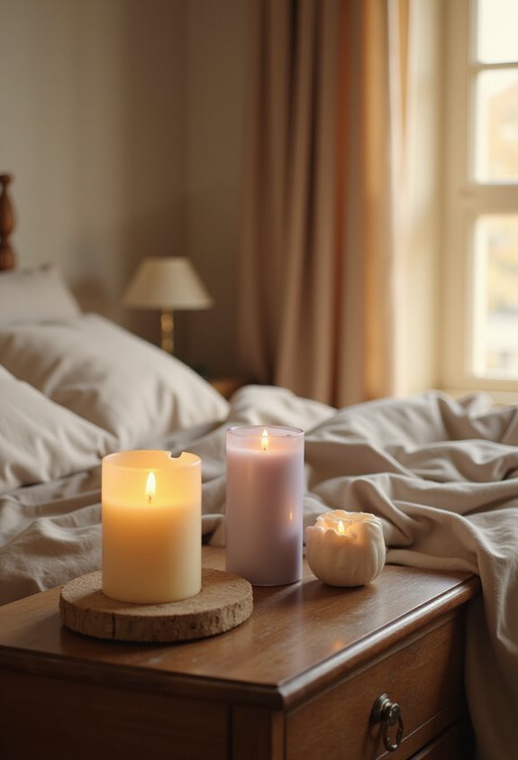sleep promoting bedroom candles