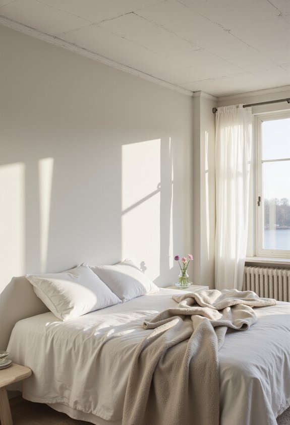 soft thoughtful refined white ceiling design
