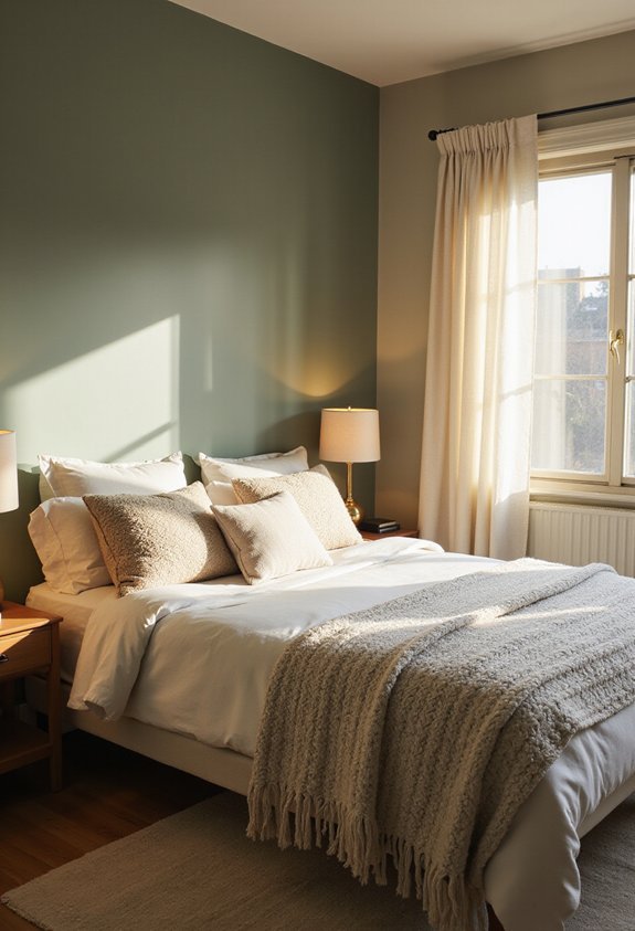 soothing accent wall transforms bedroom