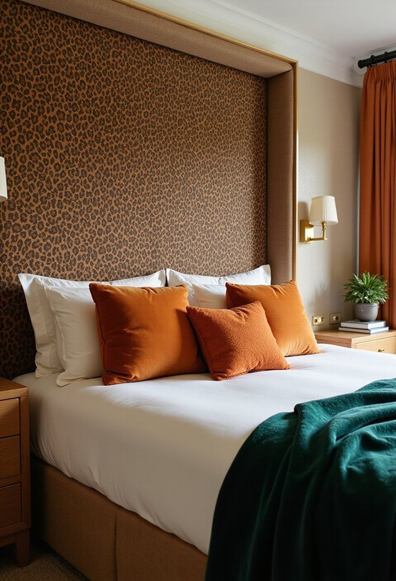 sophisticated color palette animal print complement