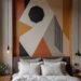 sophisticated geometric feature wall patterns
