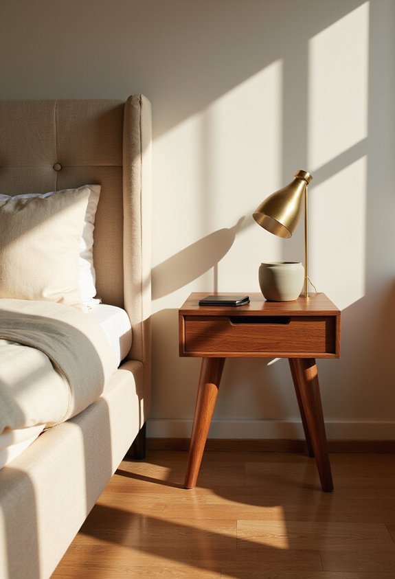 sophisticated mid century modern side tables