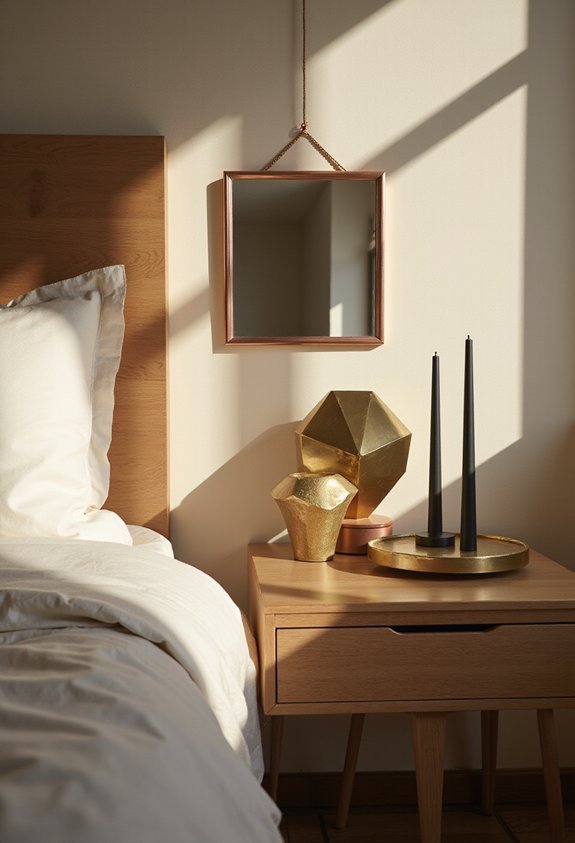 sophisticated nightstand metal mix magic