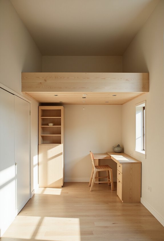 space expanding loft bed solution