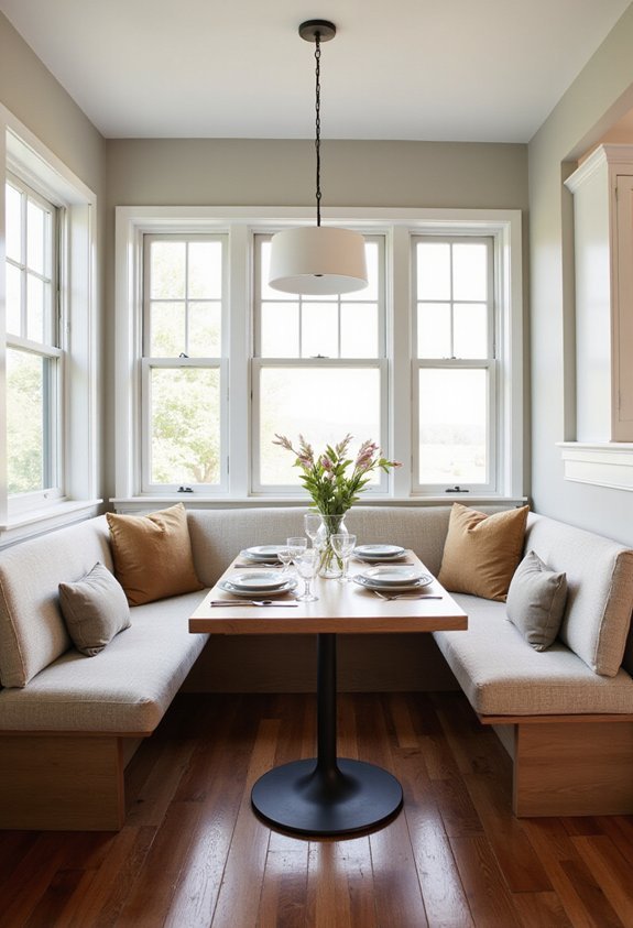 space saving corner seating solution