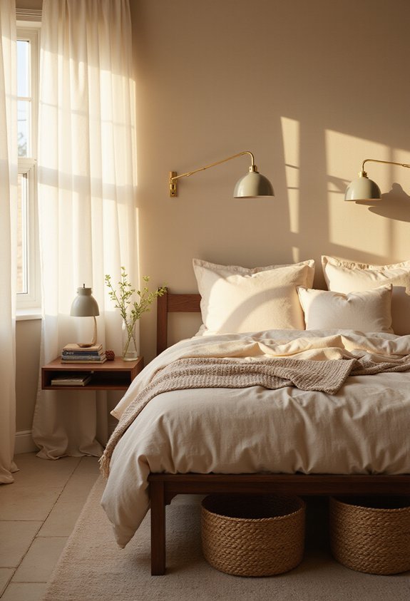 space saving floating nightstands