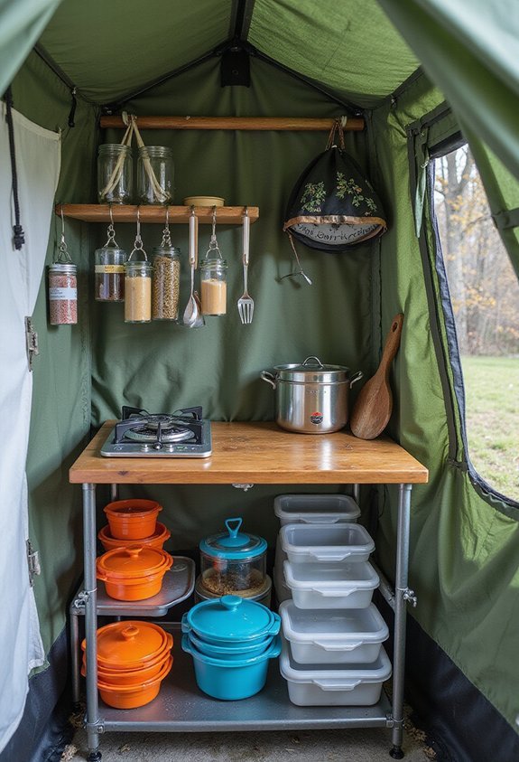 space saving gear storage