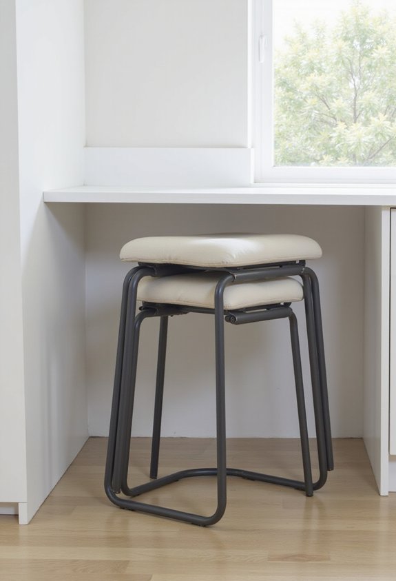 space saving stackable hidden flexible