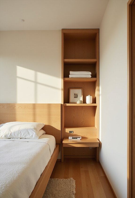 space saving vertical headboards