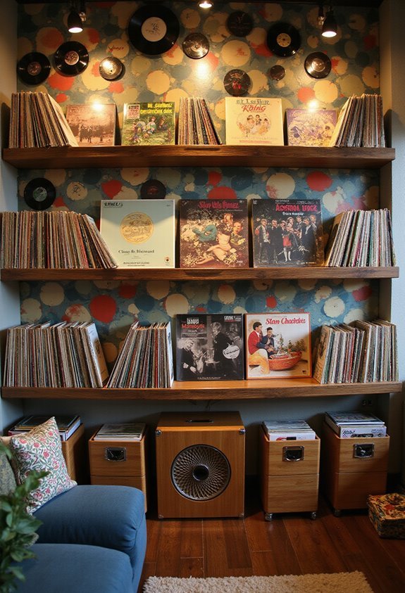 spinning musical art gallery display