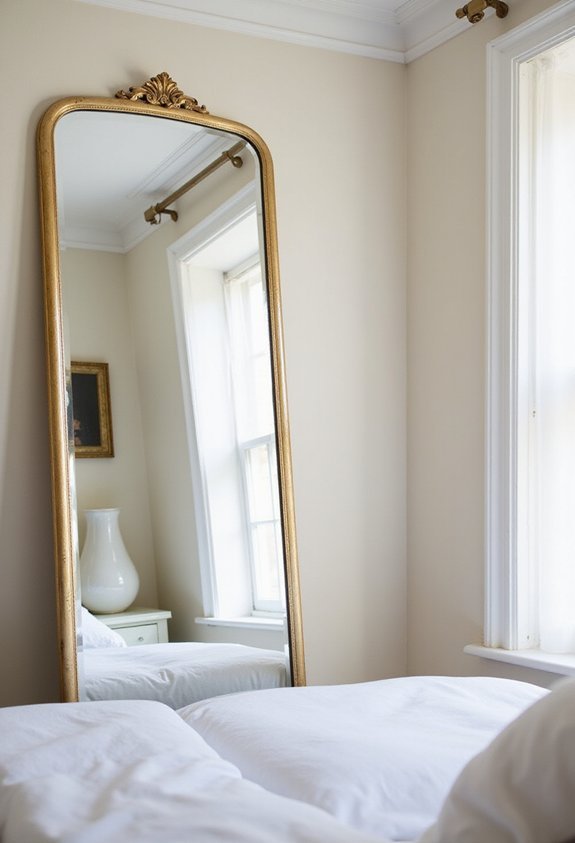 strategically placed mirrors expand space