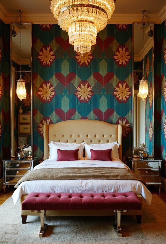 striking geometric wallpaper designs command attention