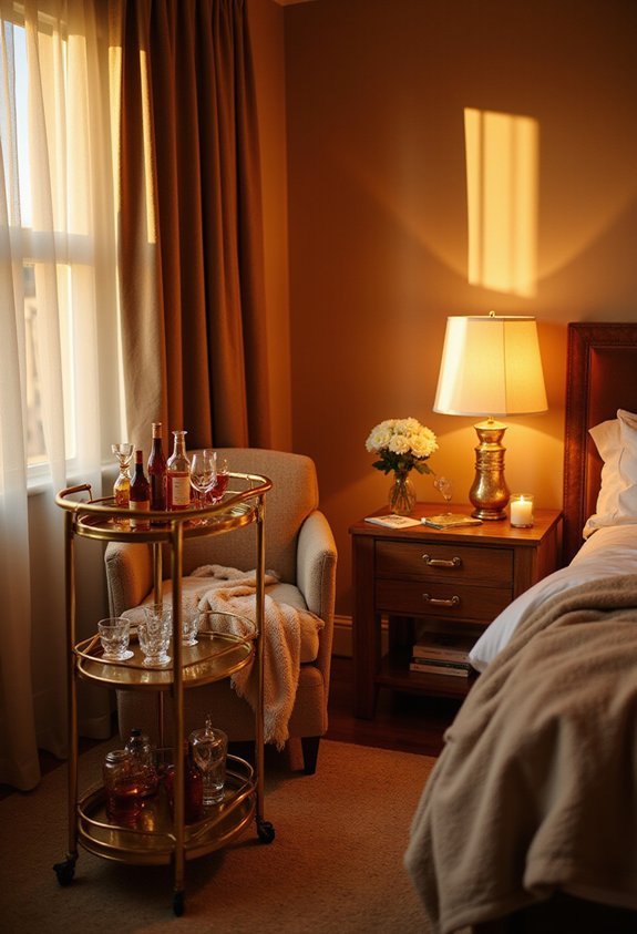 stylish functional and intimate beverage station