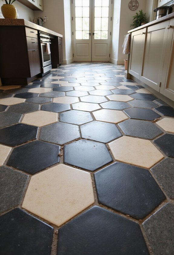 stylish geometric visually interesting kitchen patterns