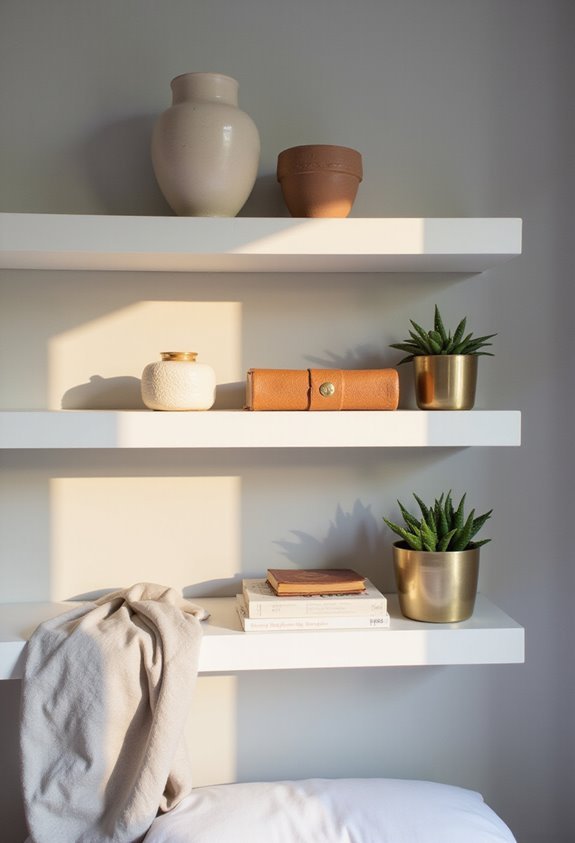 stylish versatile secure floating shelves