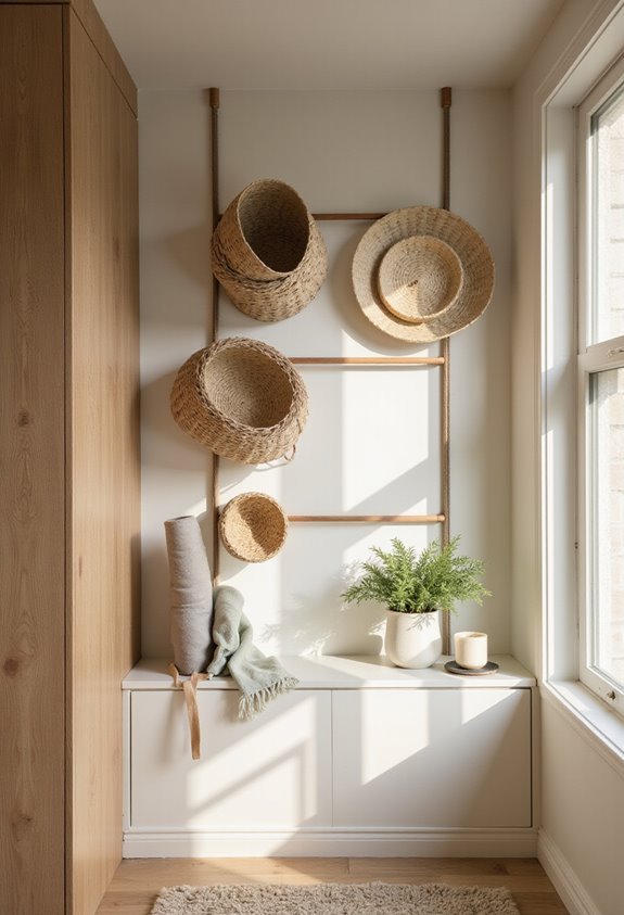 tension rod makeshift versatile shelving