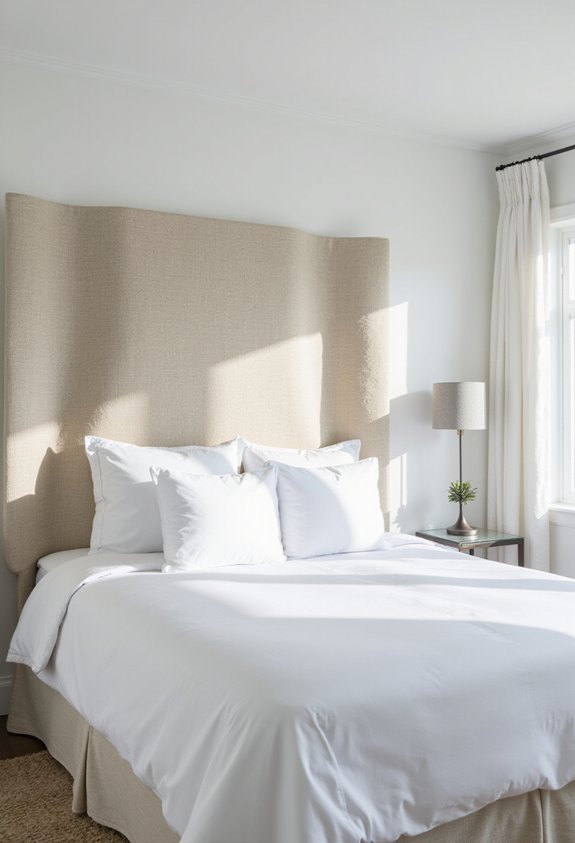 textured headboard visual interest organic texture curated and intentional