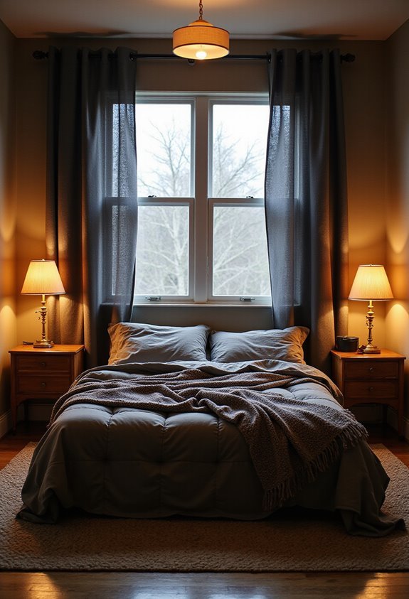 thermal curtains regulate basement temperature