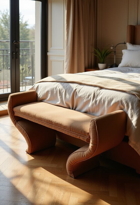 thoughtful placement enhances bedroom ambiance