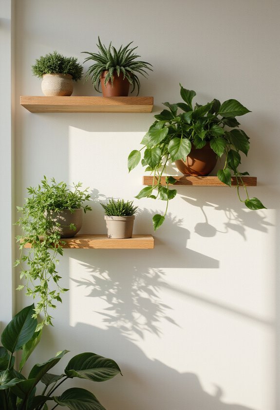 thriving indoor vertical garden display
