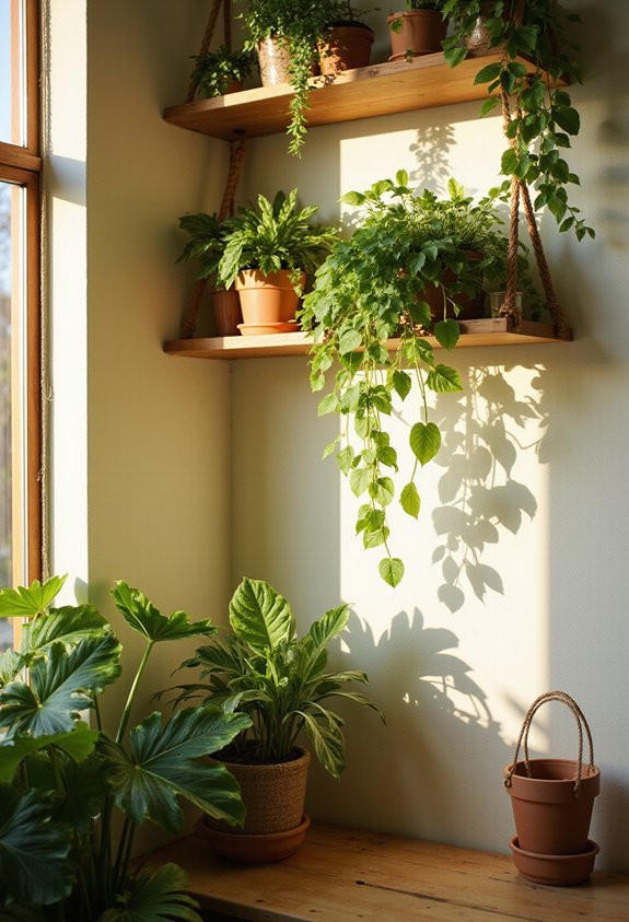 tiered colorful dimensional plant oasis