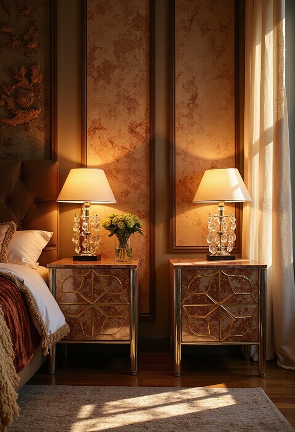 timeless elegance with marble nightstands