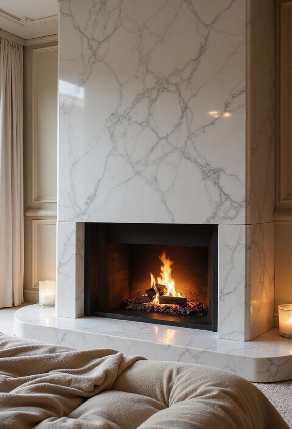 timeless elegant marble fireplaces captivate
