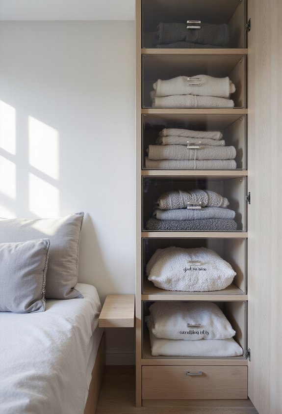 transparent organized space saving functional