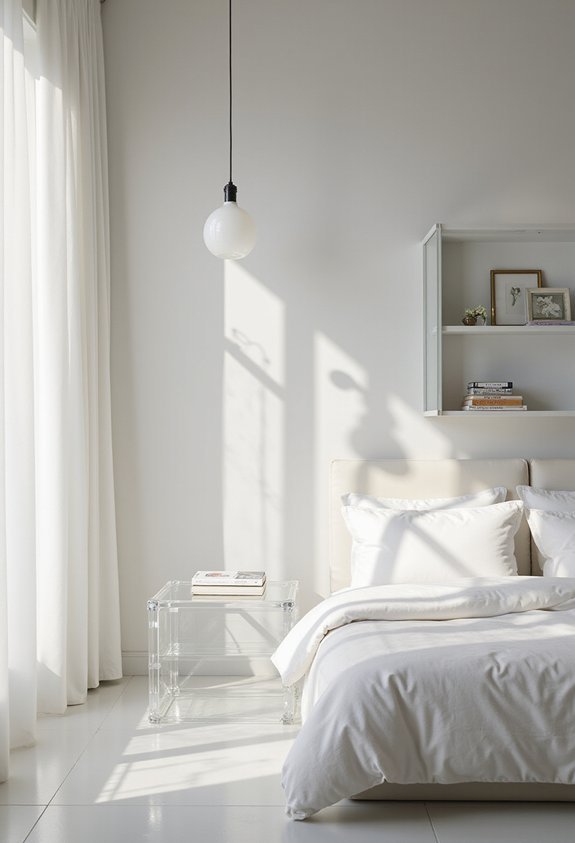 transparent reflective airy minimalist