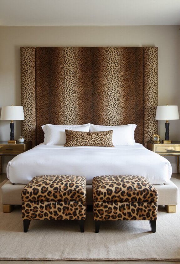 unexpected leopard print furniture design
