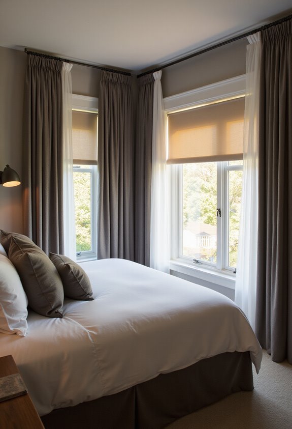 upgraded window treatments enhance light control