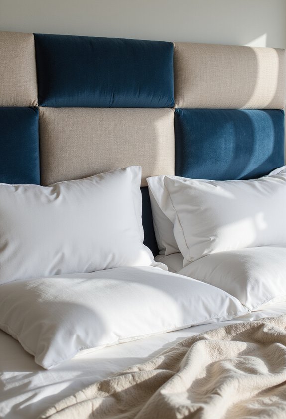 upholstered headboard design statements