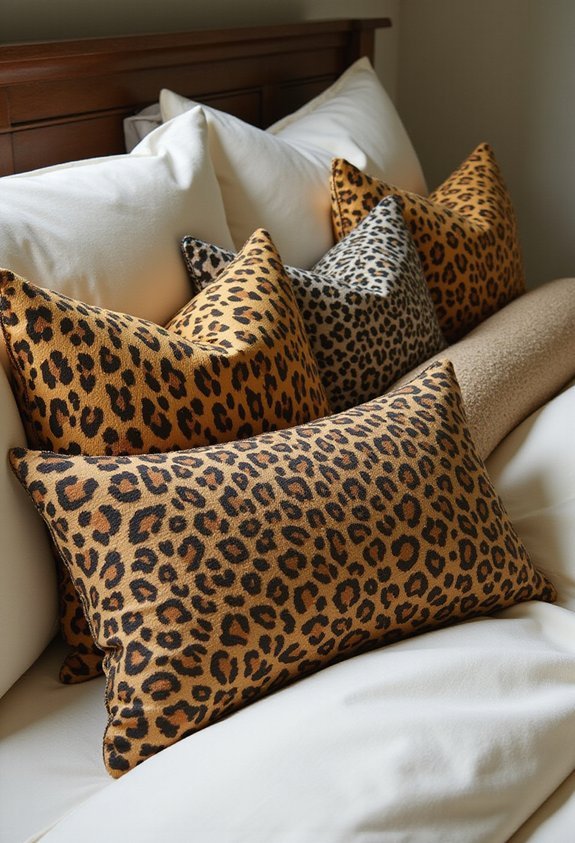 versatile layered decorative leopard accents
