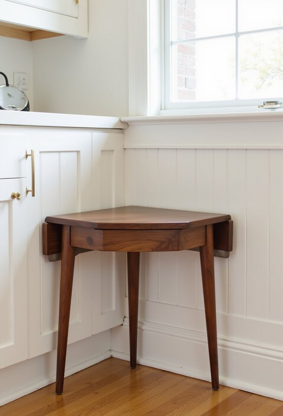 versatile space saving expandable kitchen tables