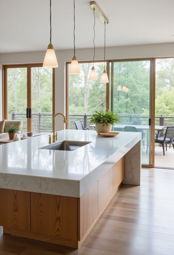 versatile zoned functional kitchen islands