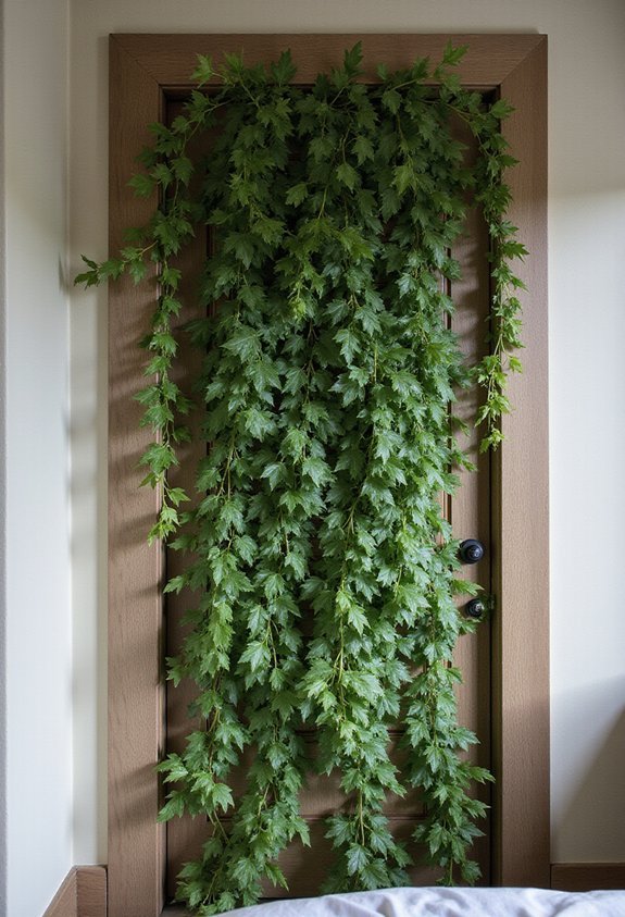 vertical faux trailing botanical