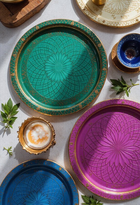 vibrant personality expressing organizing trays