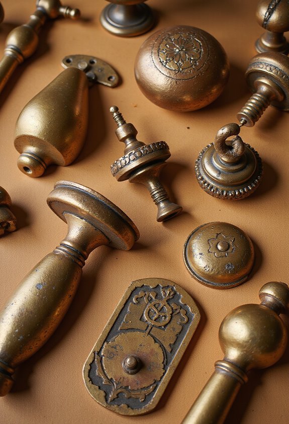 vintage hardy patina rich metal fixtures