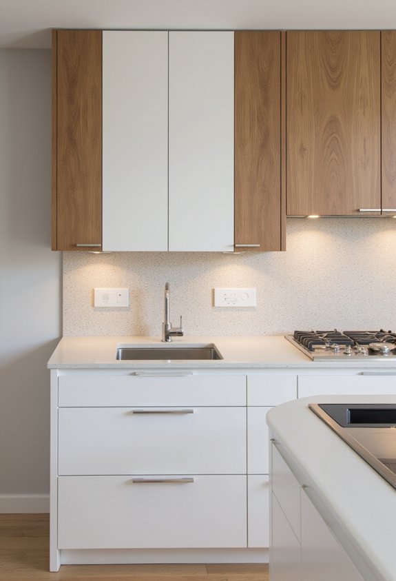 visually dynamic functional kitchen layout
